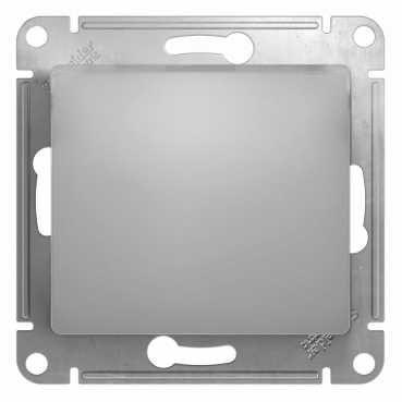 Schneider Electric Glossa Алюминий Кнопка нажимная, схема 1, механизм IP20 скрытая установка GSL000315