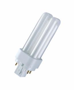 Компактная люминесцентная лампа OSRAM DULUX D/E 18W/827 G24Q-2