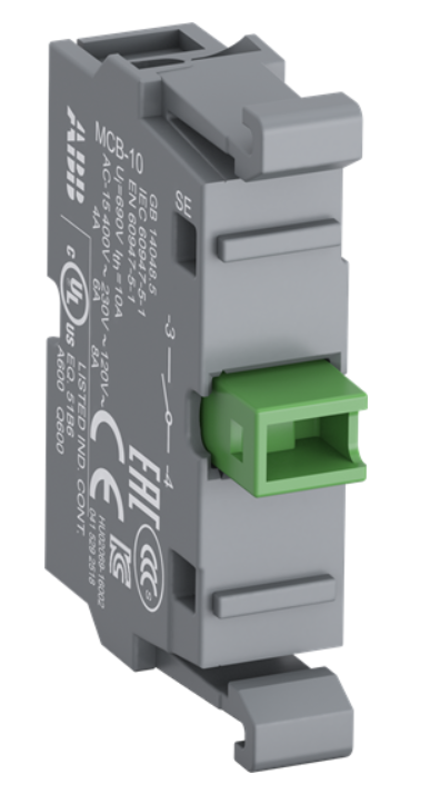Контактный блок ABB MСВ-10 для фронтального монтажа 1НО    1SFA611610R100