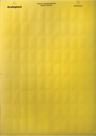 Табличка маркировочная, полиэстер 10х20мм. желтая DKC