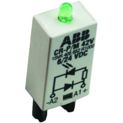 ABB Диод и светодиод красный CR-P/M-42 6-24B DC для реле CR-P, CR-M /1SVR405652R0000/