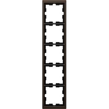 Schneider Electric  MERTEN  D-Life  Мокко  Рамка 5-местная MTN4050-6552