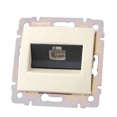 Legrand Valena  Белый Розетка механизм компьютерная 1-местная с захватами RJ45 UTP категория 6е /774246