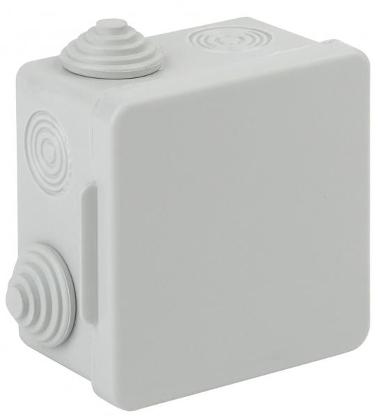 KOR-80-80-50-7g ЭРА Коробка распаячн. открытой установки КОР 80х80х50мм с гермовводами 7 вх. IP54