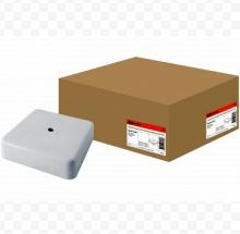 TDM Коробка распаячная КР 75х75х28 клемм. колодка открытая установка IP40 Белый индивидуальный штрихкод SQ1401-0906