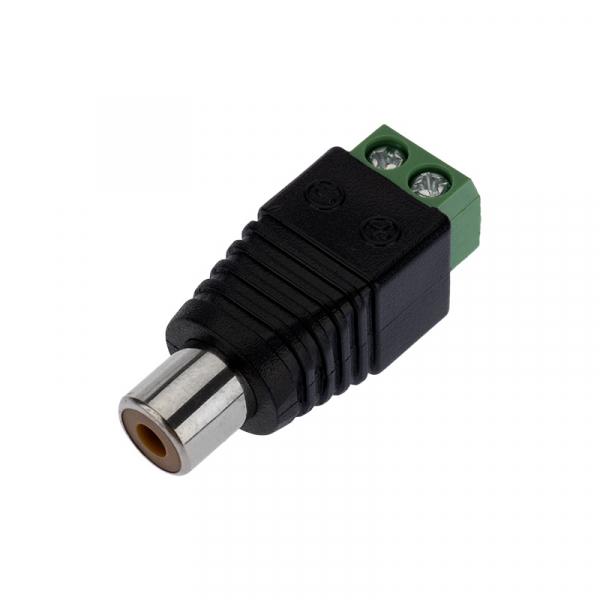 Разъём  гнездо RCA  с клеммной колодкой  (блистер)  REXANT 14-0414