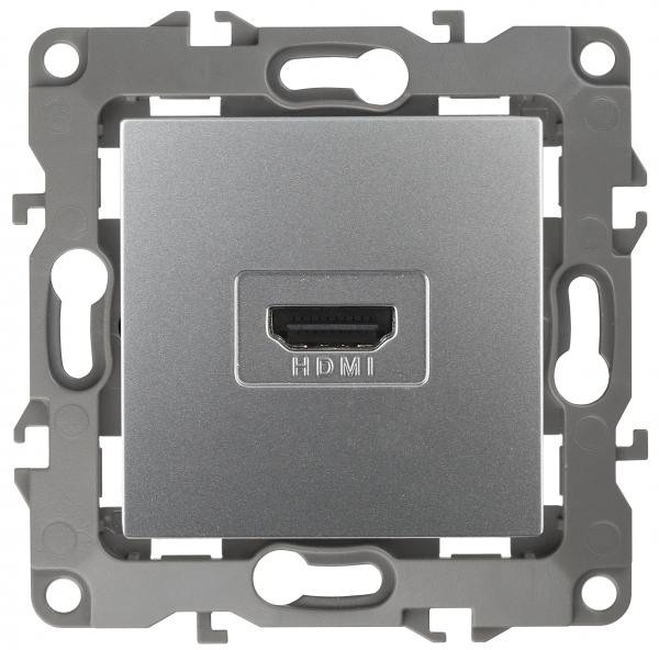 ЭРА  Эра12  Алюминий  Розетка HDMI 12-3114-03 ЭРА Б0027483