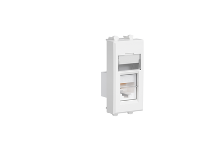 Компьютерная розетка "Белое облако" "Avanti" RJ-45 модульная, кат. 6 экран, 1 мод