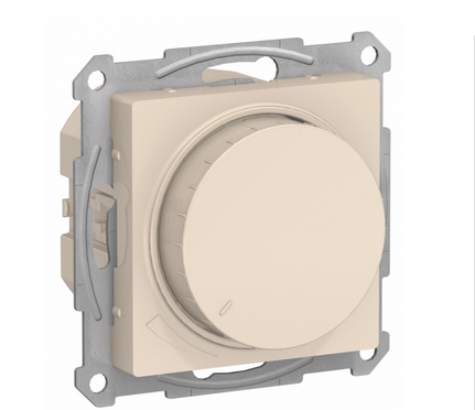 Schneider Electric AtlasDesign Бежевый  Диммер поворотно-нажимной 630Вт, механизм, ATN000236