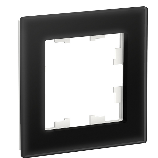 Schneider Electric AtlasDesign NATURE  Стекло Черный  Рамка 1-местная ATN321001