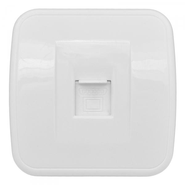 EKF  Минск  Белый Розетка RJ-45 1-местная открытая установка 1А, 120В, EGK01-035-10
