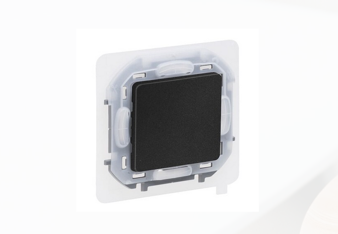 Legrand INSPIRIA Антрацит Переключатель1-клавишный IP44 скрытая установка 673673
