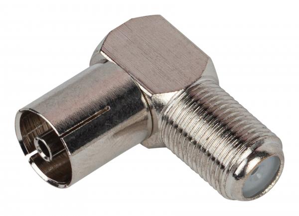 Переходник ЭРА Simple RS-A03 гнездо F-гнездо TV угловой