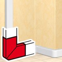 Угол  цвет белый 50х105  плоский  Legrand  DLP   10786