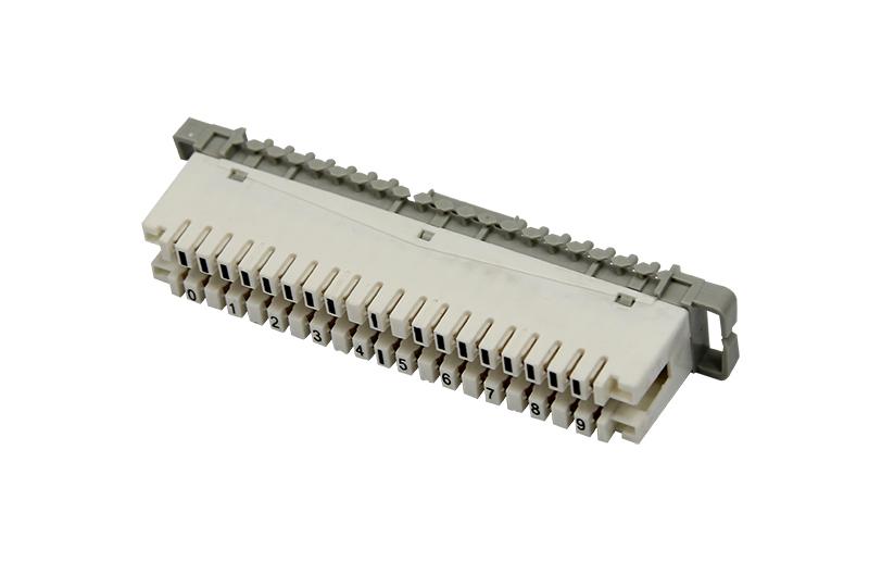 Плинт размыкаемый 10 pin 0..9 (монтаж на хомут)  04-0102-4