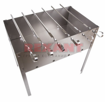 Мангал сборный "Эконом" в гофрированной картонной коробке с шампурами Сокол 62-0008