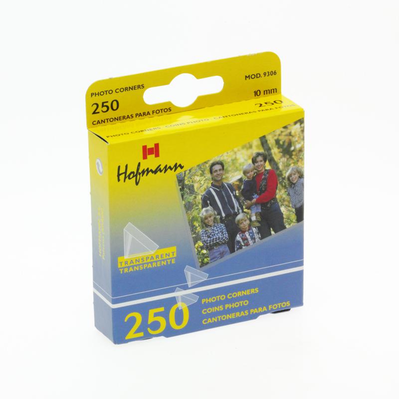 Уголки для фото Hofmann 9306 250 штук. прозрачные, ролик