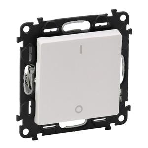 Legrand 752402 Valena LIFE.Выключатель двухполюсный 16АХ 250В с лицевой панелью.Винтовые зажимы.Белый