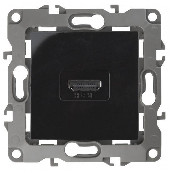 ЭРА  Эра12  Черный  Розетка HDMI 12-3114-06 Б0027486