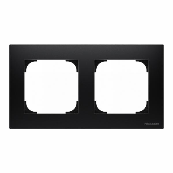ABB Рамка 2-постовая, серия SKY, цвет чёрный бархат /2CLA857200A1501/