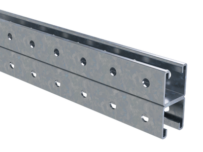 Профиль С-образный двойной 41х41, L=500, толщина 2,5мм, горячеоцинк. DKC BPD4105HDZ