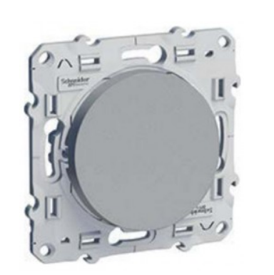 Schneider Electric ODACE Алюминий Выключатель механизм кнопочный S53R206