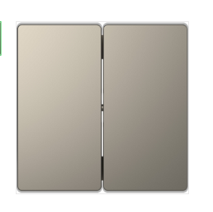 Schneider Electric  MERTEN  D-Life  Никель  Клавиша 2-местная MTN3400-6050