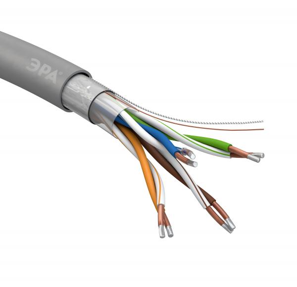 F/UTP 4x2x24 AWG Cat5e CCA PVC 305м SIMPLE кабель витая пара ЭРА