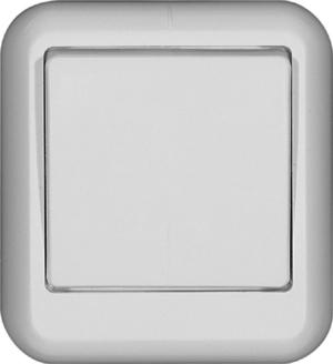 Schneider Electric  Прима  Белый  Выключатель 1-клавишный, монтажная пластина (250В, 6А) (индивидуальная упаковка) IP20 открытая установка A16-051M-BI