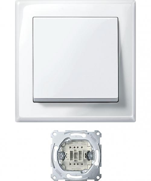 Schneider Electric Merten  Белый  Выключатель большой JUMBO MTN3341-1419