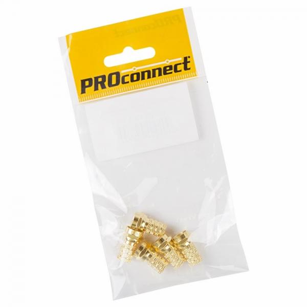 Штекер F-разъём RG-6 GOLD, (5шт.) (пакет)  PROconnect 05-4003-5-9