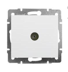 Lezard  Rain  Белый Розетка Механизм TV оконечная скрытая установка 703-0288-130