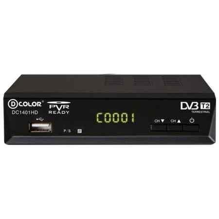 Ресивер цифрового эфирного ТВ D-Color DC 1301/1401 HD DVB-Т2