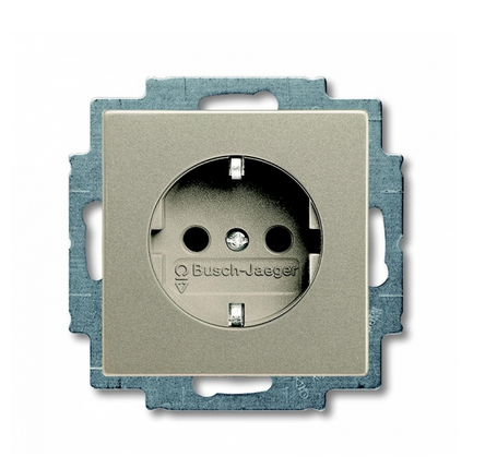 ABB Basic 55 Шампань Розетка SCHUKO 16А 250В