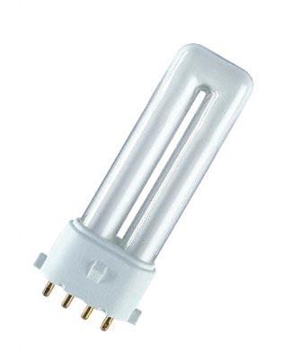 Компактная люминесцентная лампа OSRAM DULUX S/E 11W/827 2G7 для настольного светильника