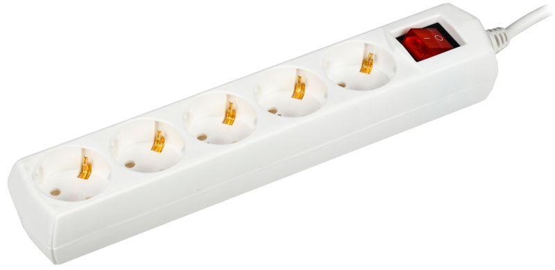 Удлинитель 5х3м с заземл. 10А IP20 Generica У05В 2P+PE 250В 3х1 IEK WYP10-10-05-03-ZK-G