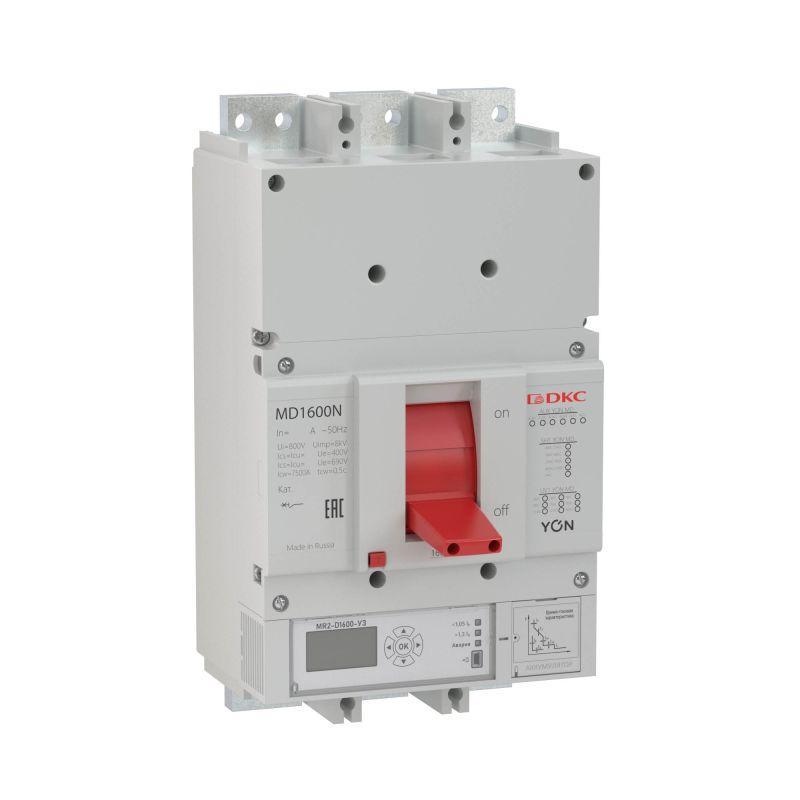 Выключатель автоматический 3п 1600А 50кА Ir 0.4…1xIn Isd 1.5…10xIn YON MD1600N-MR2