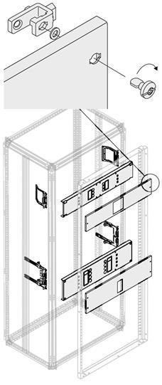 Комплект гориз.уст. XT2 3P FIX W=400мм ABB 1STQ007771A0000