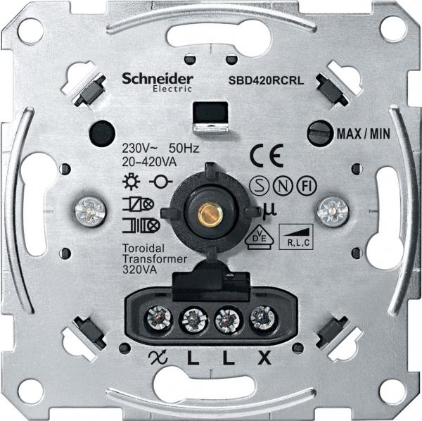 Schneider Electric Merten  механизм унив. поворотный диммера 420ВА MTN5138-0000
