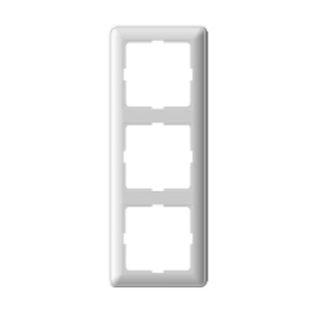 Schneider Electric  Wessen59  Матовый Хром  Рамка 3-местная скрытая установка KD-3-58