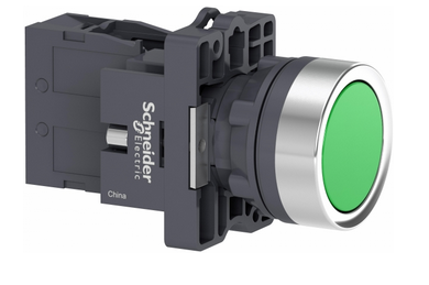 Арматура светосигнальная Schneider Electric кнопка с фиксацией ,зеленый ,1НO XA2EH031