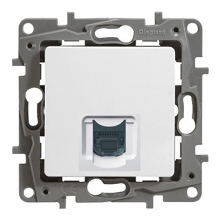 Legrand  Etika  Белый Розетка механизм компьютерная RJ45 кат 5е UTP 672241