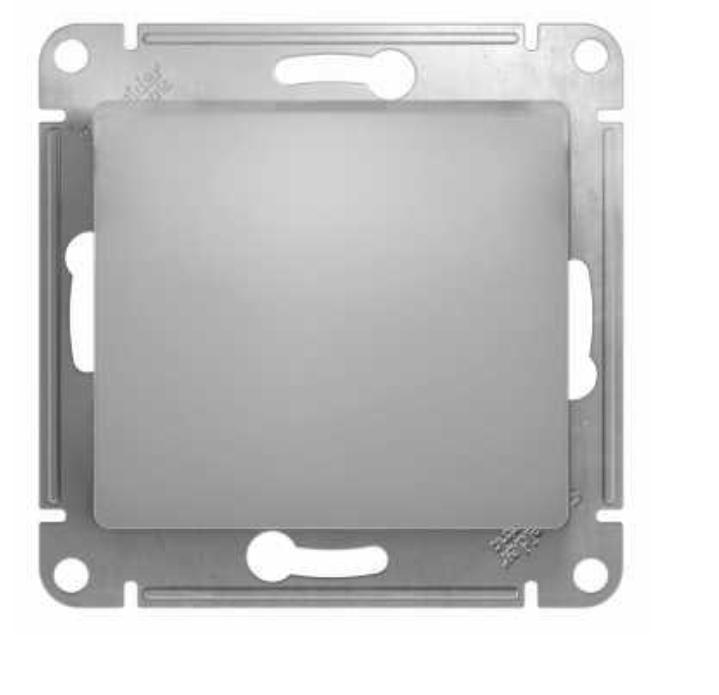Schneider Electric Glossa Алюминий Переключатель 1-клавишный схема6, механизм IP20 скрытая установка GSL000361