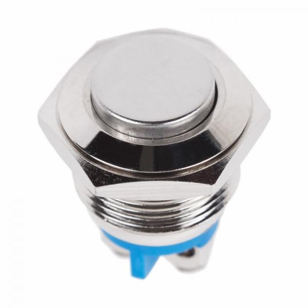 Кнопка  антивандальная Ø16  Б/Фикс (2с винт) (ON)-OFF выпуклая (A16-A3) REXANT 36-3231