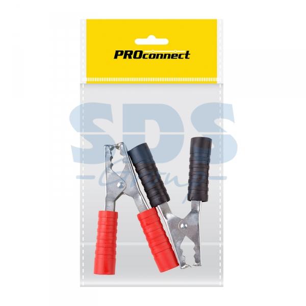 Зажим крокодил, длина 150 мм, ток 250A, (2шт.) (пакет)  PROconnect 16-0020-9