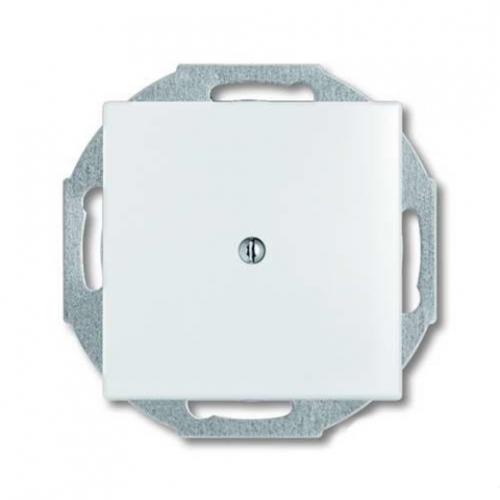 ABB  Basic55  Альпийский Белый Заглушка с суппортами 1715-0-0312/2CKA001715A0312/
