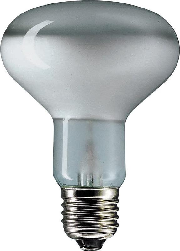 Стандартная лампа накаливания  PHILIPS  R80  75Вт  230В  E27