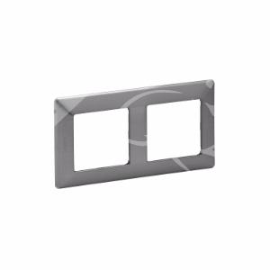 Legrand  Valena  LIFE  Сталь Рамка 2-местная универсальная скрытая установка IP20 / 754152