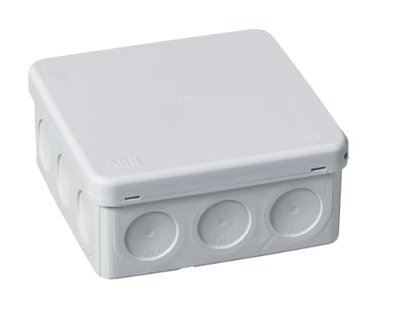 Коробка разветвительная, квадратная, 104х104 мм IP 55, серая ABB /AP10/G//2TKA140003G1/