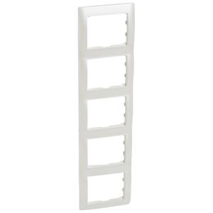 Legrand  Galea Life  Жемчужно-Белый Рамка 5-местная, вертикальная  Pearl GL 771509